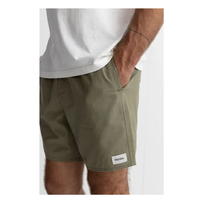 Short Classic Lin | Vert olive