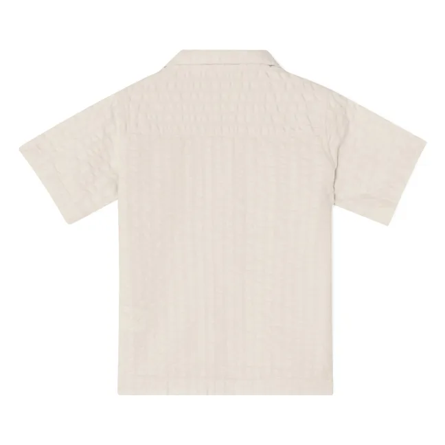 Camicia Grappe Gaufrée | Ecru