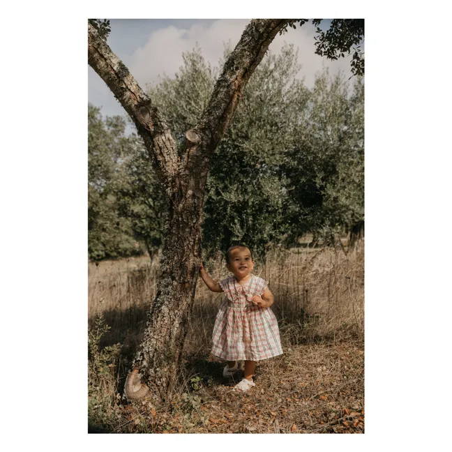 Vestido Carreaux Gaufrée | Rosa