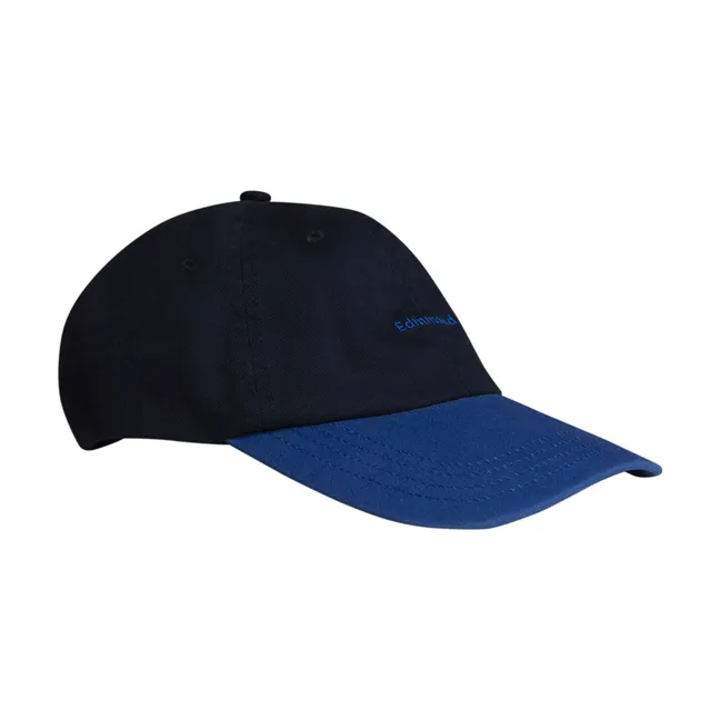 Cappello con logo bicolore | Blu marino