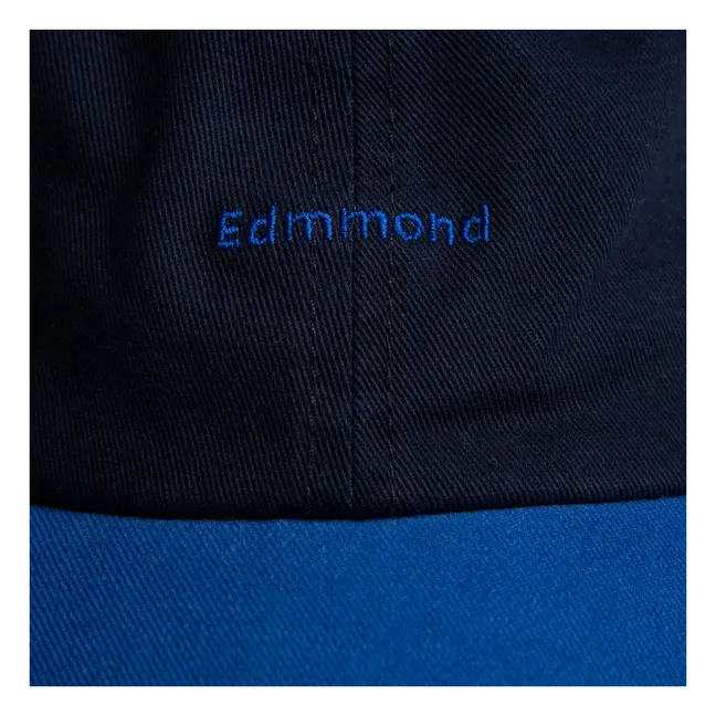 Cappello con logo bicolore | Blu marino