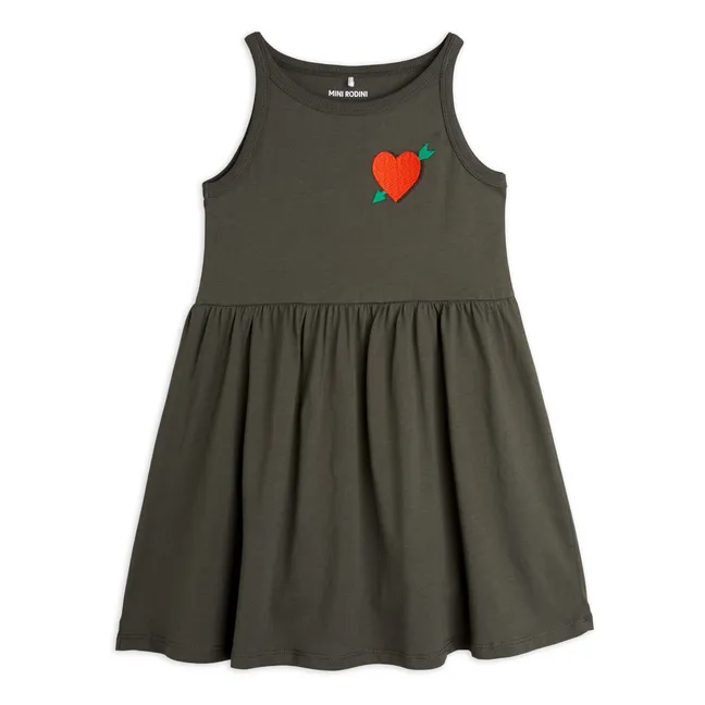 Kleid Pfeil Bio-Baumwolle | Schwarz