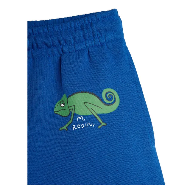Shorts Eidechse Bio-Baumwolle | Blau