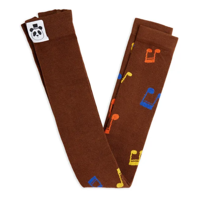 Legging Notes Bio-Baumwolle | Braun