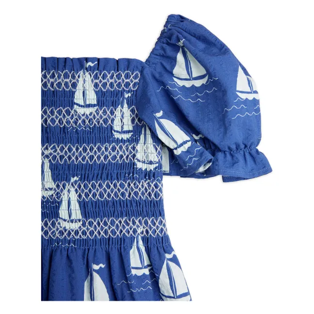 Kleid Bateaux Bio-Baumwolle | Blau