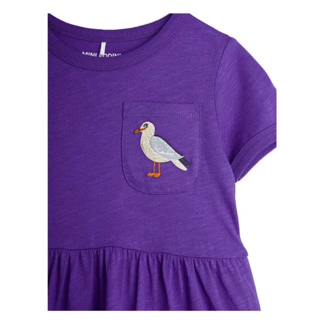 Kleid Möwe Bio-Baumwolle | Violett