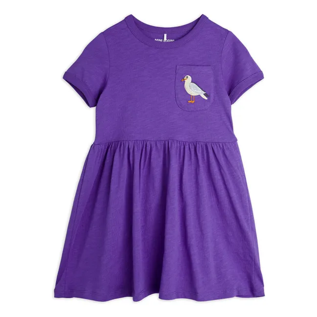 Kleid Möwe Bio-Baumwolle | Violett