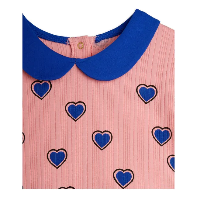 Kleid Herzchen Bio-Baumwolle | Rosa