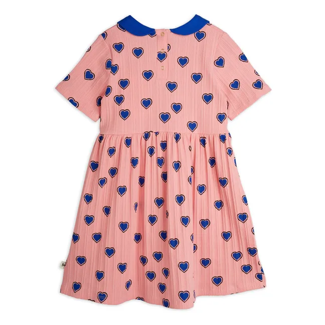 Kleid Herzchen Bio-Baumwolle | Rosa