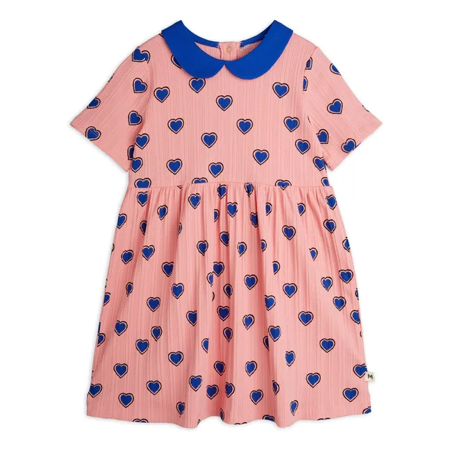 Kleid Herzchen Bio-Baumwolle | Rosa