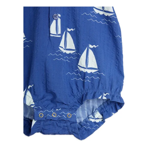 Strampelanzug Bateaux Bio-Baumwolle | Blau