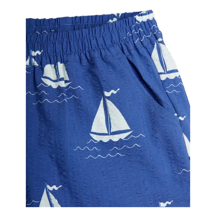 Bateaux corto in cotone biologico | Blu- Immagine del prodotto n°3