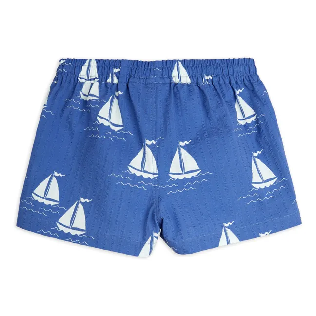 Short Bateaux Coton Bio | Bleu