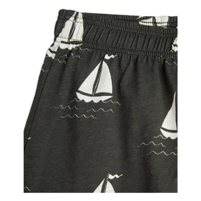 Short Bateaux Coton Bio | Gris foncé