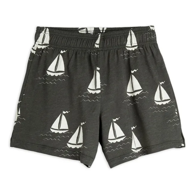 Short Bateaux Coton Bio | Gris foncé