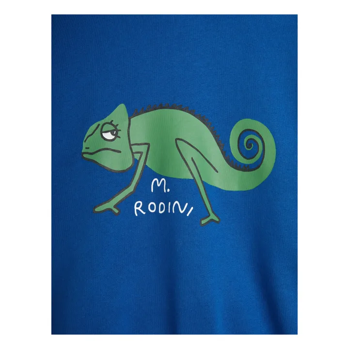 Sweat Lézard Coton Bio | Bleu- Image produit n°4