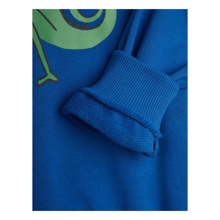 Sweat Lézard Coton Bio | Bleu- Image produit n°3