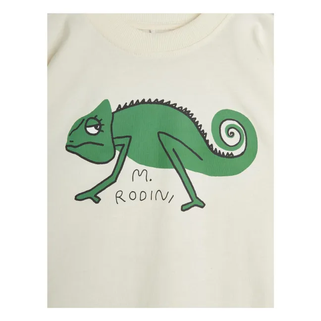 T-Shirt Eidechse Bio-Baumwolle | Seidenfarben
