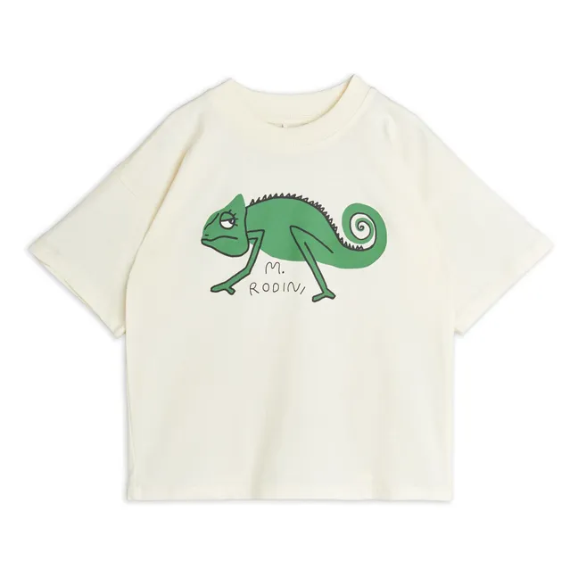 T-Shirt Eidechse Bio-Baumwolle | Seidenfarben