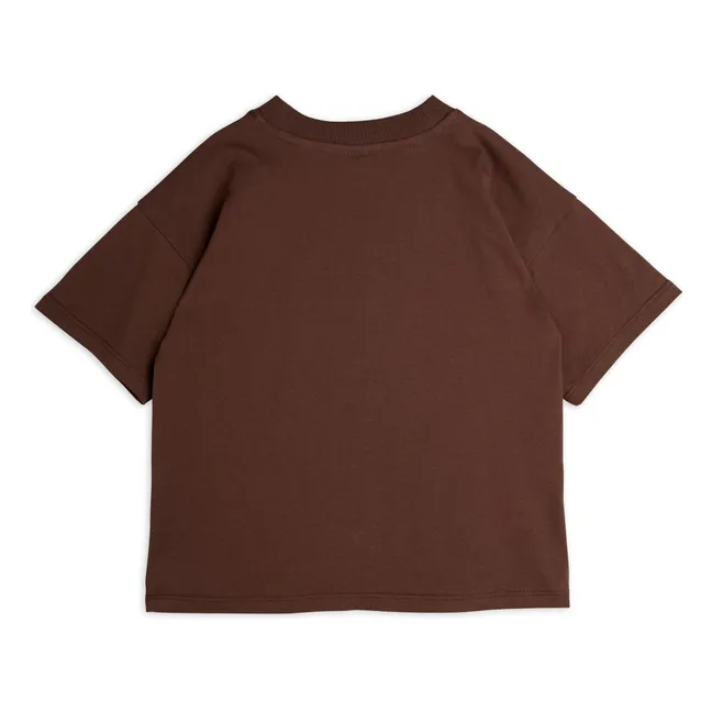 T-Shirt Eidechse Bio-Baumwolle | Braun