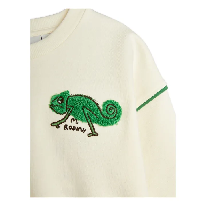 Sweat Lézard Coton Bio | Ecru- Image produit n°4