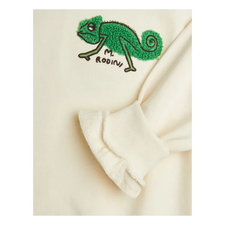 Sweat Lézard Coton Bio | Ecru- Image produit n°3