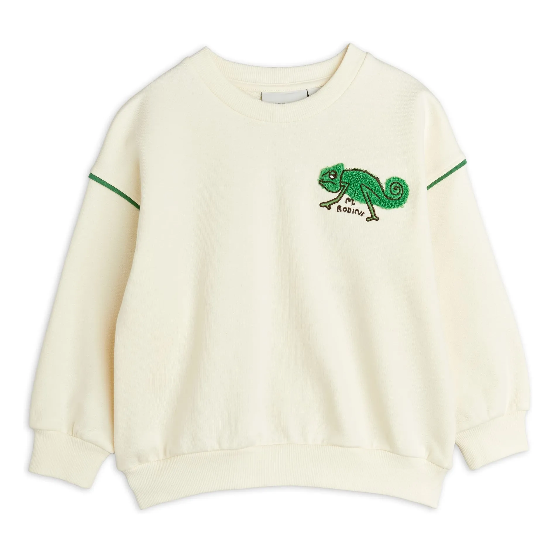 Mini Rodini Ecru Organic Cotton Lizard Sweatshirt