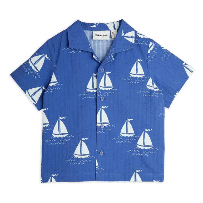 Chemise Bateaux Coton Bio | Bleu