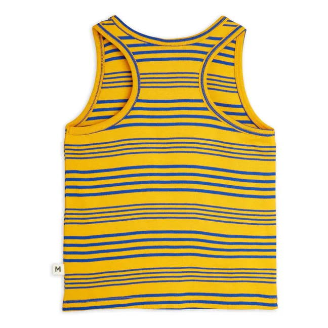 Gestreiftes Tanktop aus Bio-Baumwolle | Orange