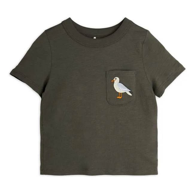 T-Shirt Möwe Bio-Baumwolle | Schwarz