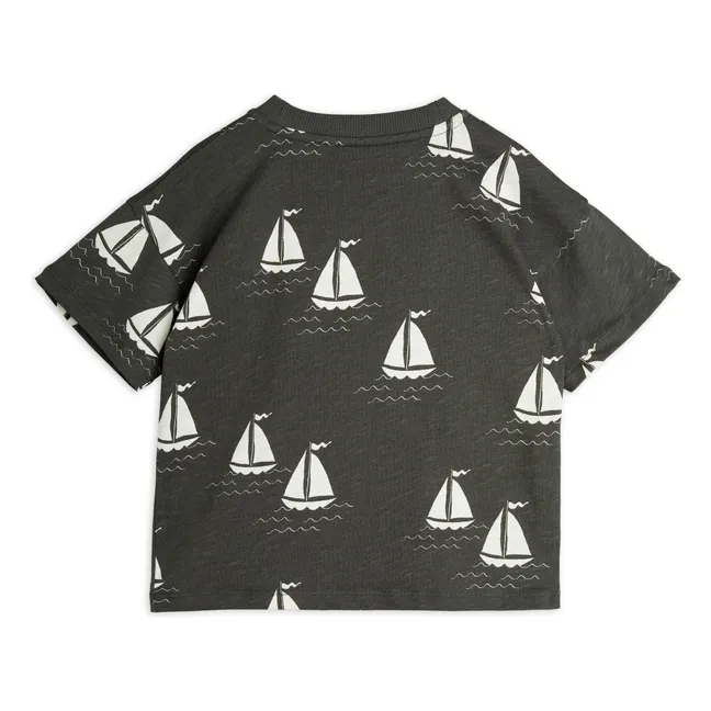 T-Shirt Boote aus Bio-Baumwolle | Dunkelgrau