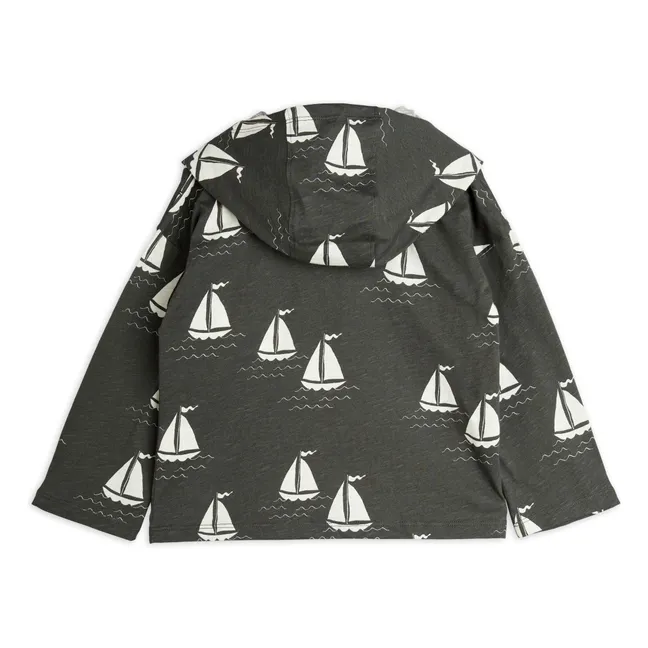 Sudadera Bateaux Algodón Ecológico | Negro