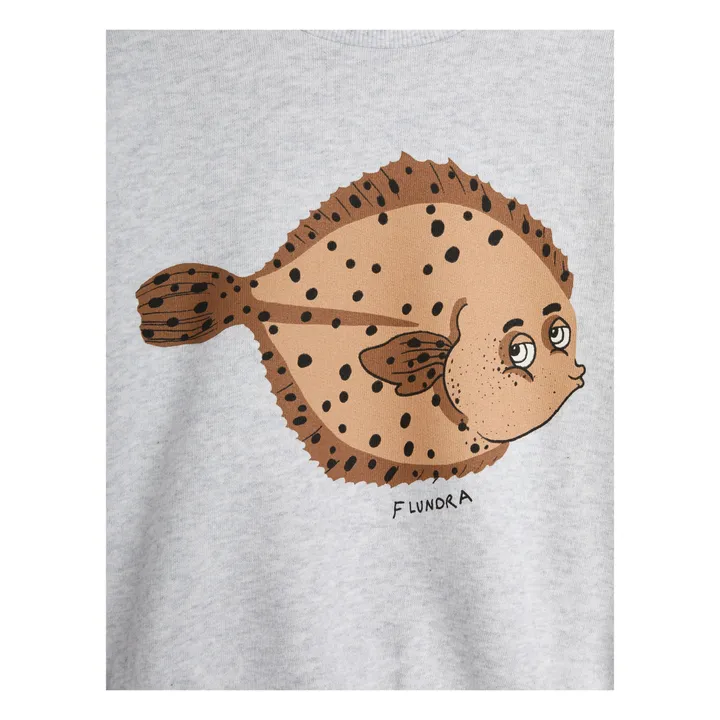 Sweat Flundra Coton Bio | Gris chiné- Image produit n°4