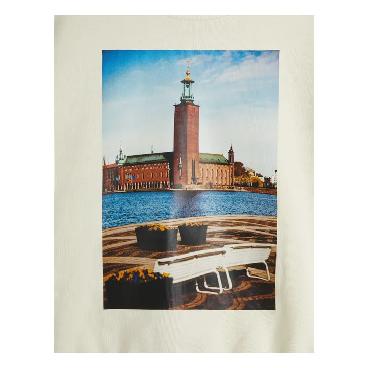 Sweat City Hall Coton Bio | Ecru- Image produit n°5