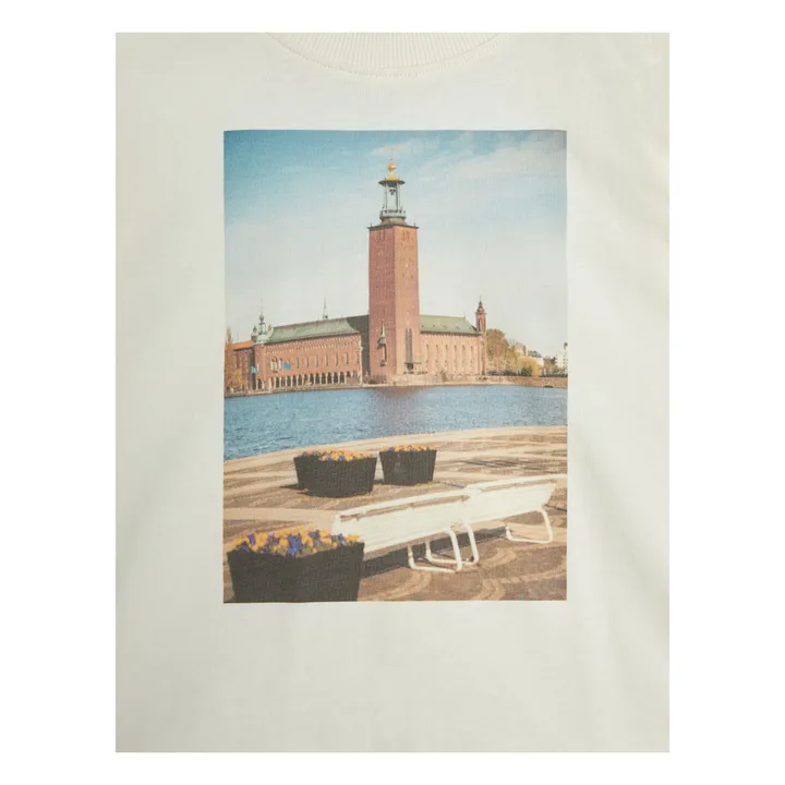 T-shirt City Hall Coton Bio | Ecru- Image produit n°2