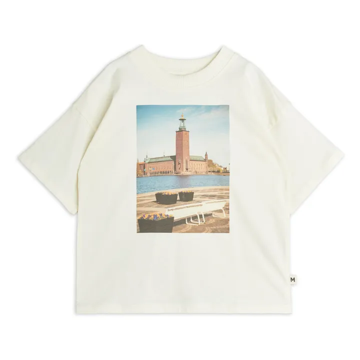 T-shirt City Hall Coton Bio | Ecru- Image produit n°0