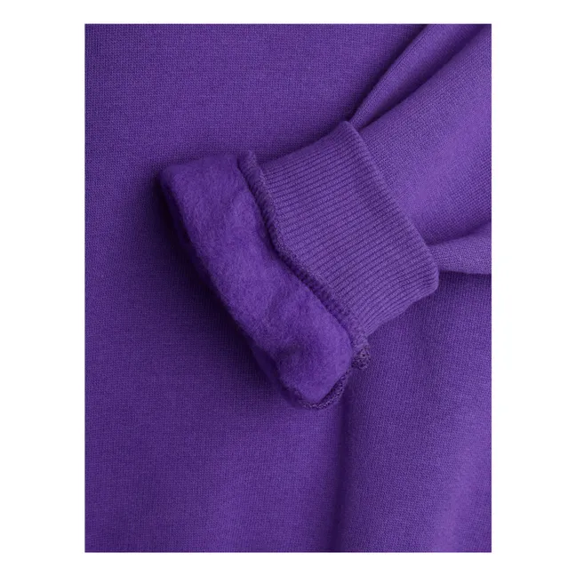 Sweatshirt Hund Bio-Baumwolle | Violett