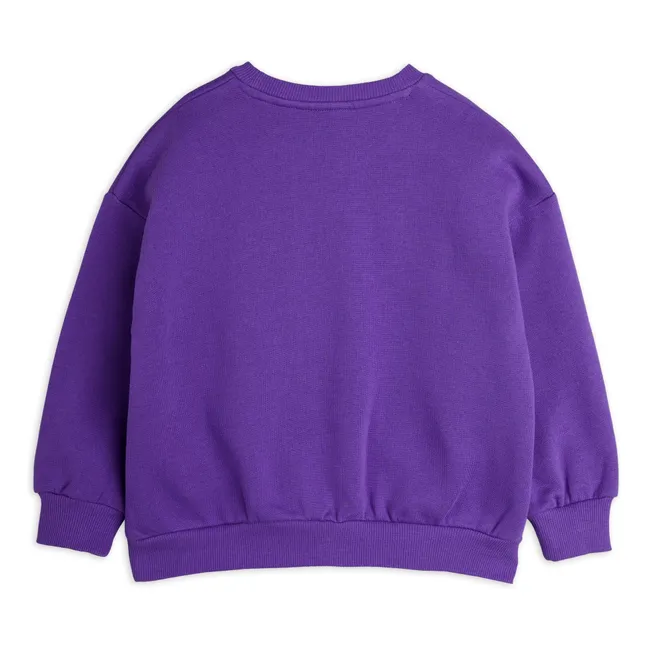 Sweatshirt Hund Bio-Baumwolle | Violett