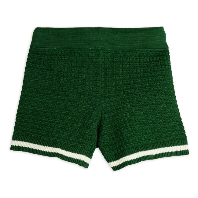 Häkel-Shorts aus Bio-Baumwolle | Chromgrün