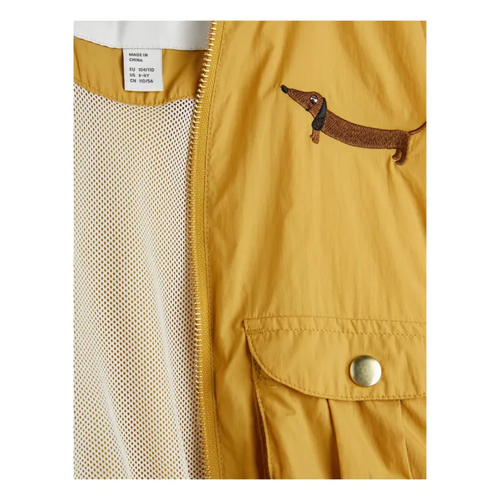 Veste Baseball Fibres Recyclées | Jaune moutarde- Image produit n°4