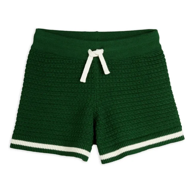 Häkel-Shorts aus Bio-Baumwolle | Chromgrün
