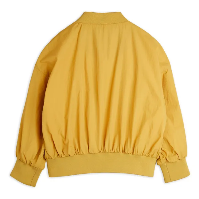 Recycled Fiber Baseball Jacket | Mustard