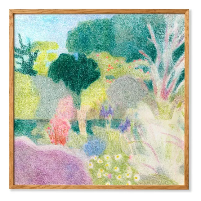 Affiche Un Jardin à Kergoët par Line Hachem