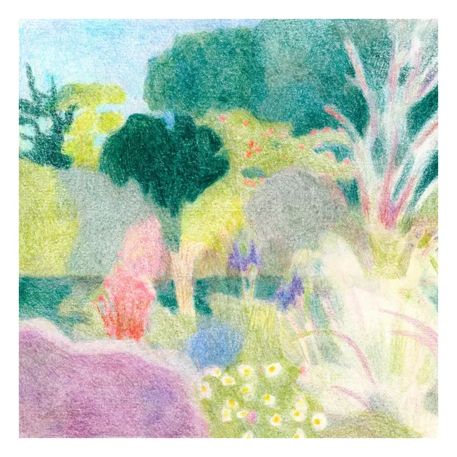 Affiche Un Jardin à Kergoët par Line Hachem