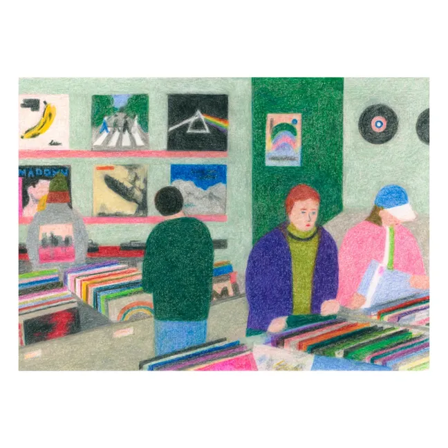 Affiche Vinyl Shop par Line Hachem