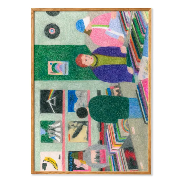 Vinyl Shop poster by Line Hachem