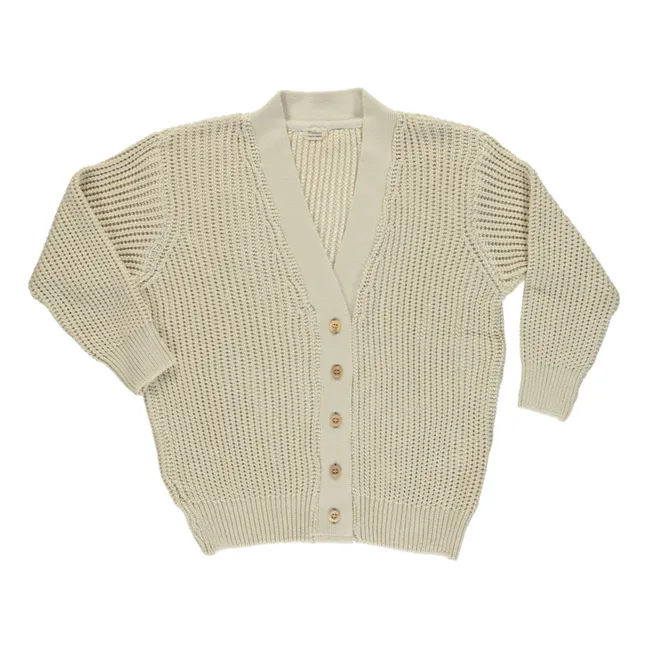 Cardigan Mate Coton Bio - Collection Femme | Crème