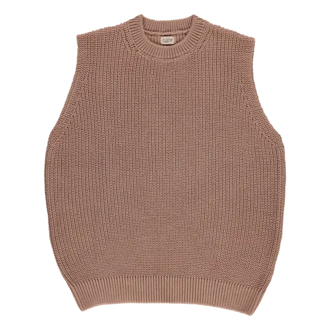Cranberry Organic Cotton Sleeveless Sweater - Women's Collection | Marron glac