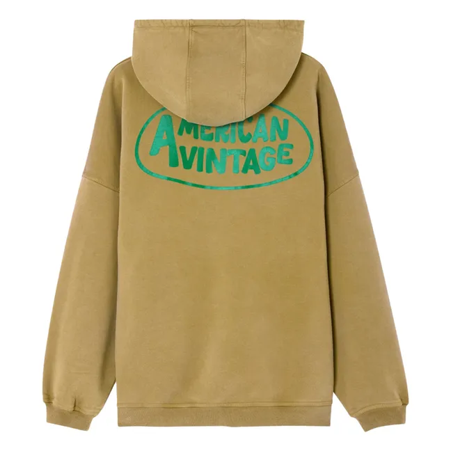 Sweat Zippé Zoky Coton Bio | Camel