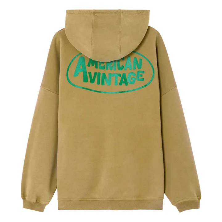 Sweat Zippé Zoky Coton Bio | Camel- Image produit n°3